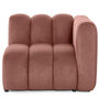 Voir la diapositive 1 : LISA DESIGN Debbie - module d'assise droit en tissu texturé