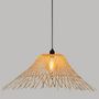 Voir la diapositive 3 : ATMOSPHERA Lampe Suspension Design  Moxa  76cm Naturel