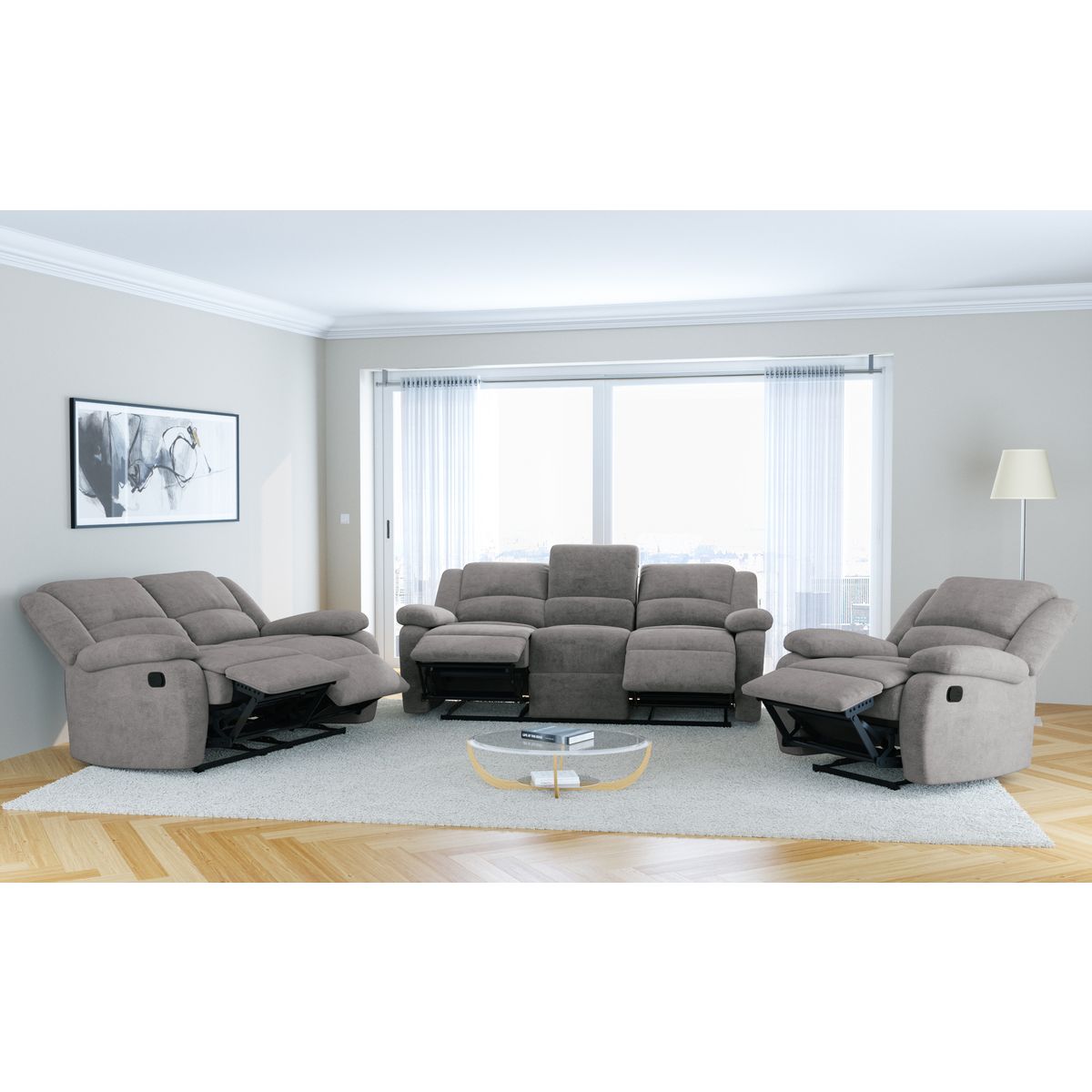 Canapé 2 ou 3 places relax manuel CHRIS