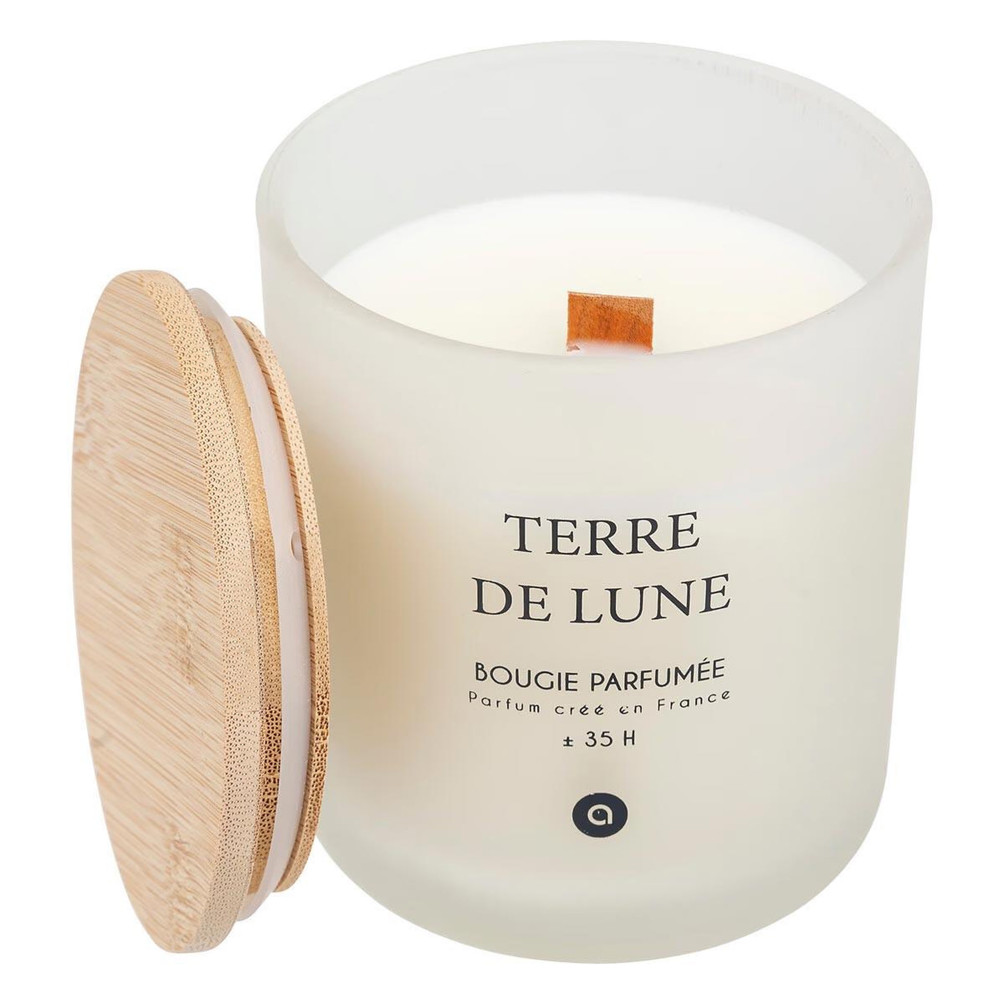 Voir la diapositive 2 : ATMOSPHERA Bougie parfumée en verre  sana  255g terre de lune