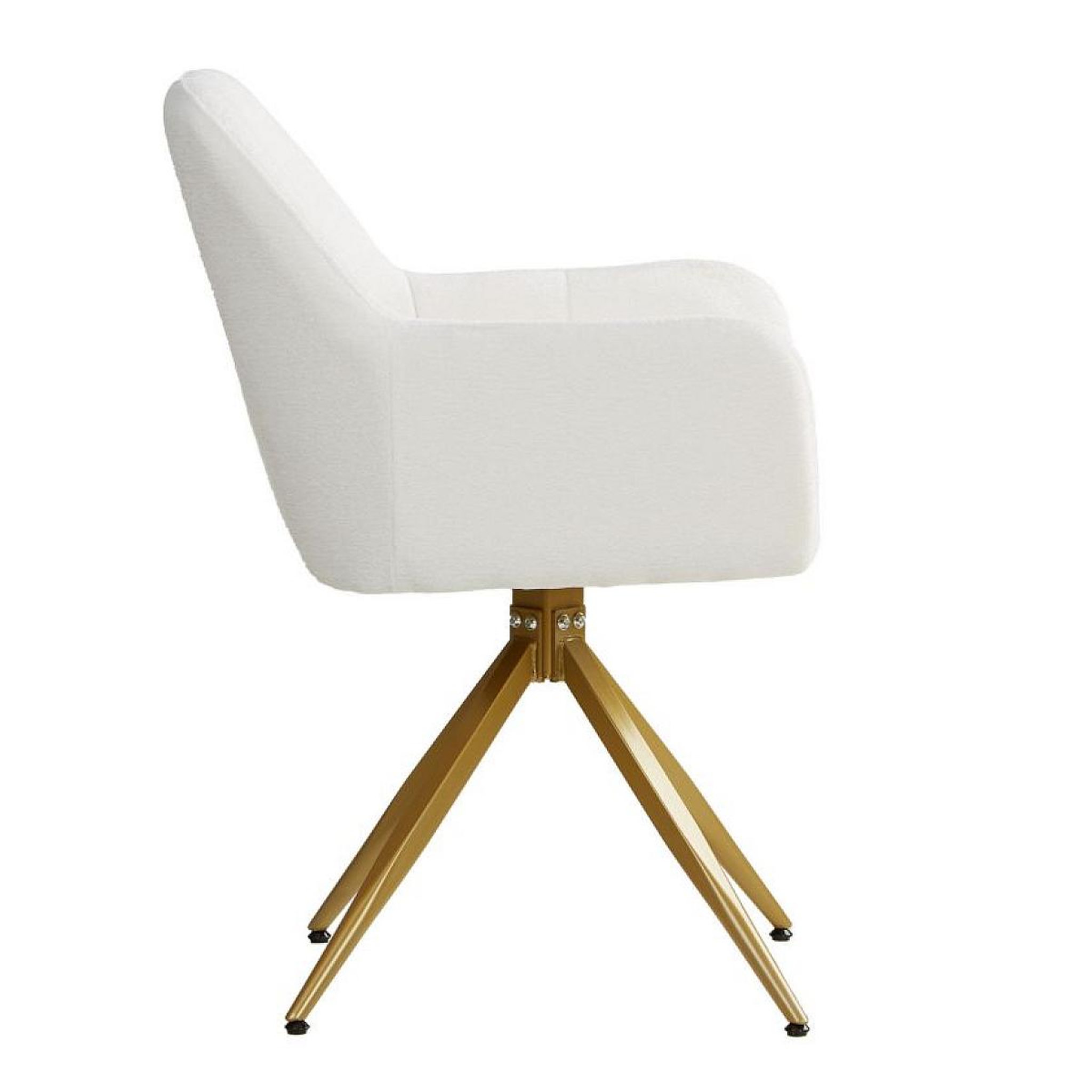 Voir la diapositive 3 : HomeStyle4U Chaise de salle à manger lot 2 chaises blanc