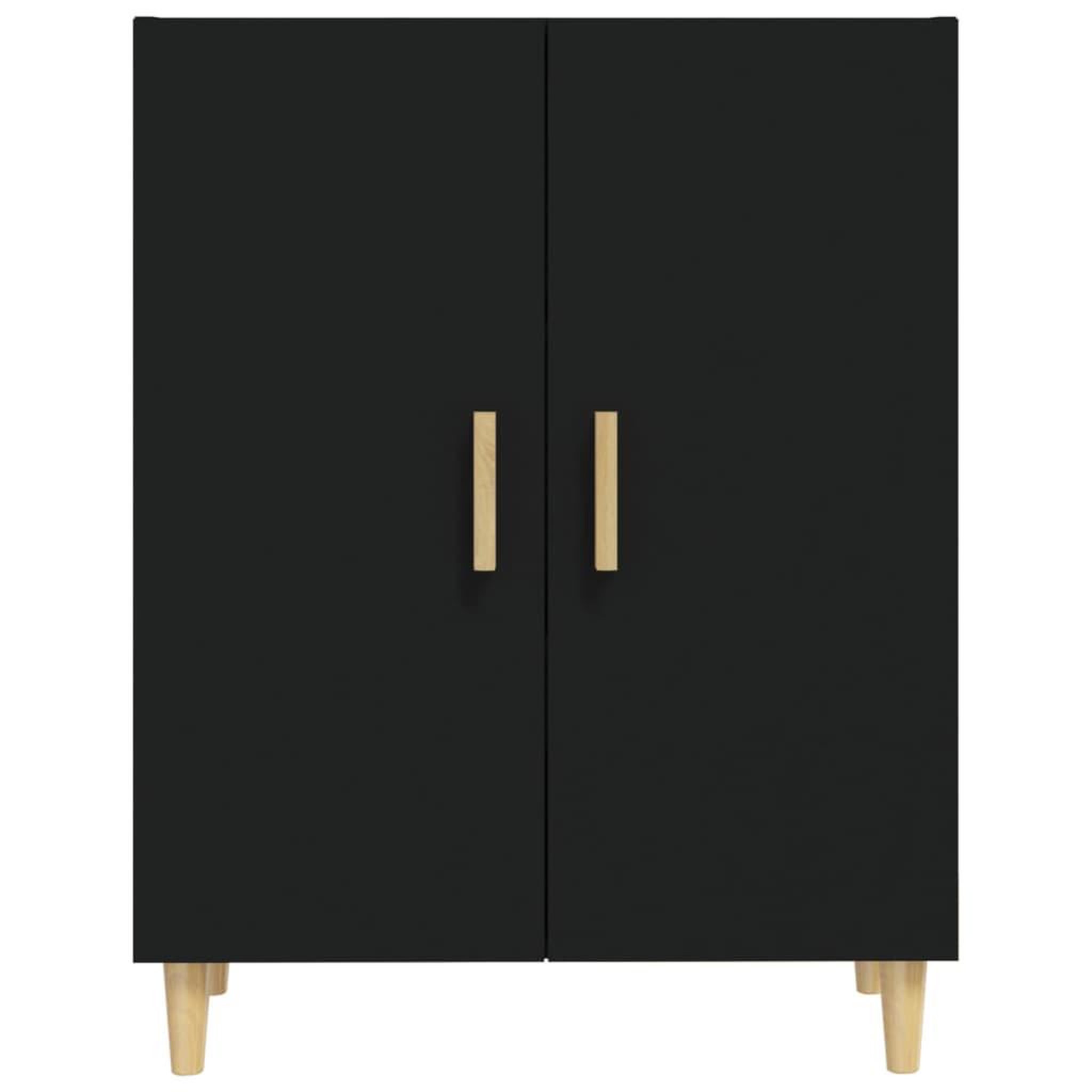 Voir la diapositive 3 : VIDAXL Buffet Noir 70x34x90 cm Bois d'ingenierie
