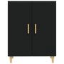 Voir la diapositive 3 : VIDAXL Buffet Noir 70x34x90 cm Bois d'ingenierie