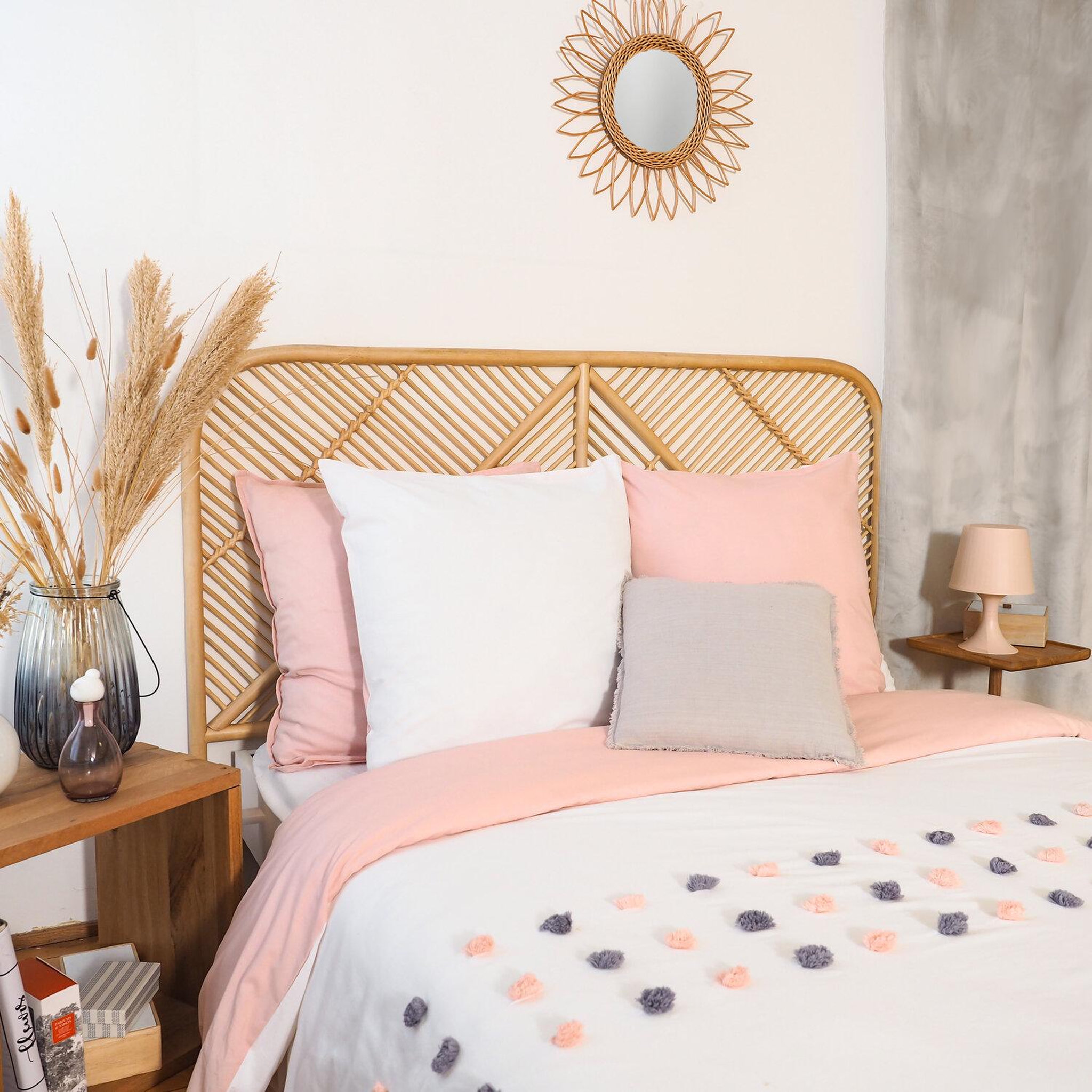 Voir la diapositive 6 : Home collection Parure housse de couette 100% coton 57fils poupie