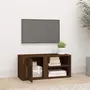 VIDAXL Meuble TV Chene marron 80x31,5x36 cm Bois d'ingenierie