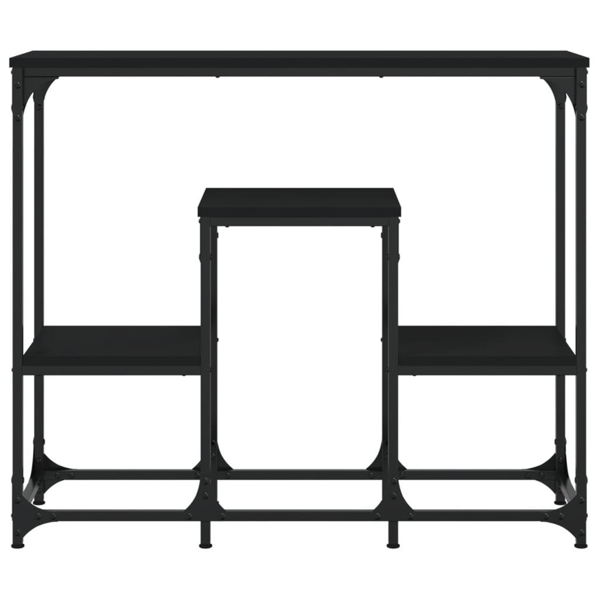 Voir la diapositive 4 : VIDAXL Table console noir 89,5x28x76 cm bois d'ingenierie