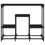 Voir la diapositive 4 : VIDAXL Table console noir 89,5x28x76 cm bois d'ingenierie