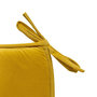 Voir la diapositive 2 : ATMOSPHERA Galette de Chaise Uni  Lilou  38x38cm Ocre