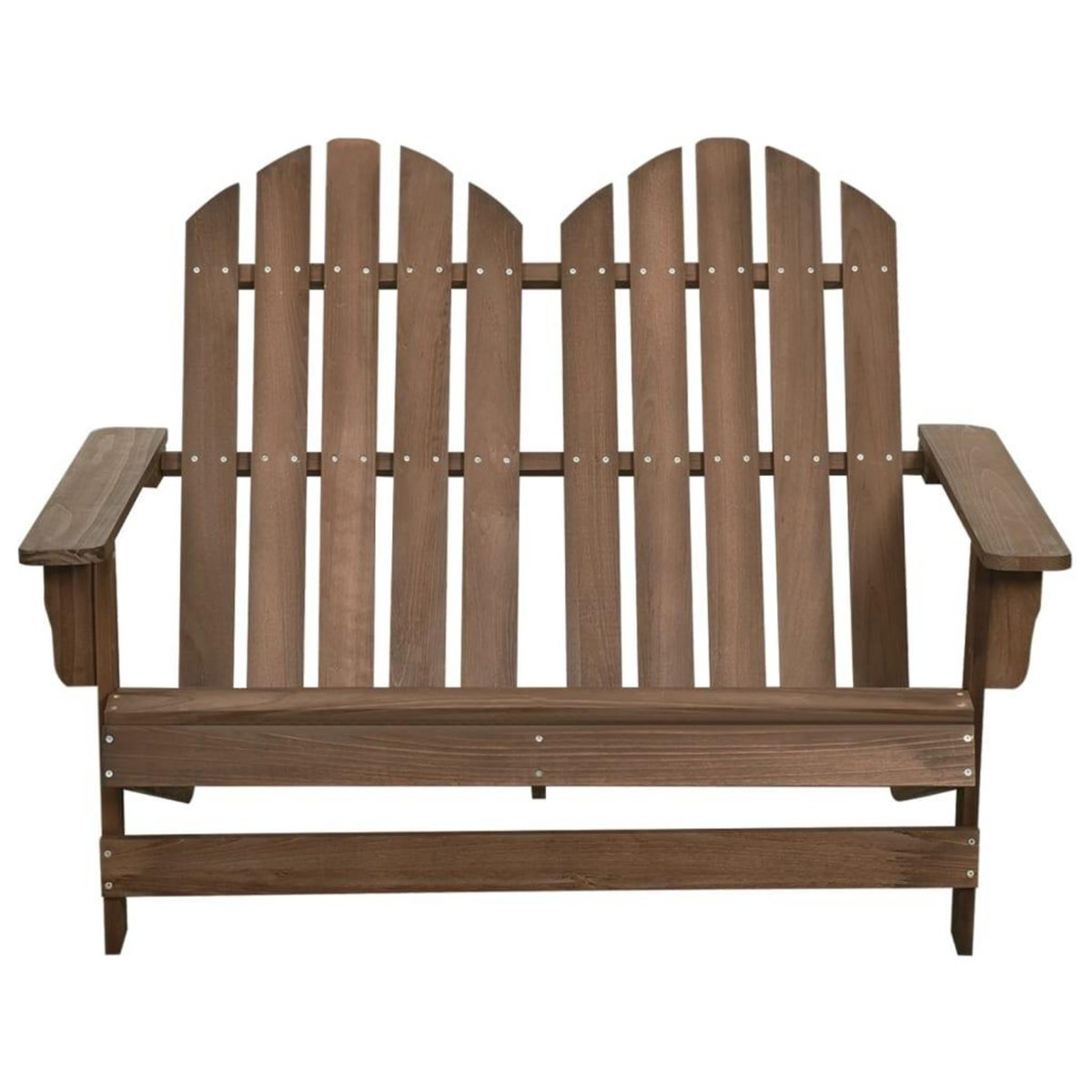 VIDAXL Chaise de jardin Adirondack 2 places bois sapin massif marron