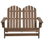 Voir la diapositive 2 : VIDAXL Chaise de jardin Adirondack 2 places bois sapin massif marron