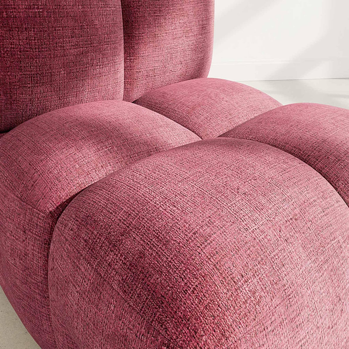 LISA DESIGN Grace - module d'assise en velours texturé