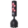 Voir la diapositive 4 : HOMCOM HOMCOM Sac de frappe boxe sur pied punching ball autoportant adulte enfant H1,65 m cibles de touche ventouses antidérapantes noir rouge