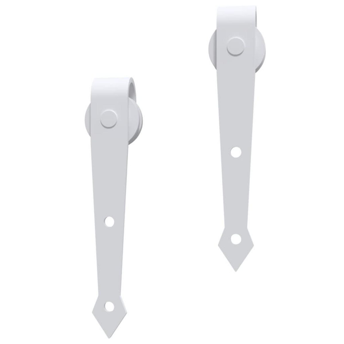 VIDAXL Kit de quincaillerie de porte coulissante 183 cm Acier Blanc
