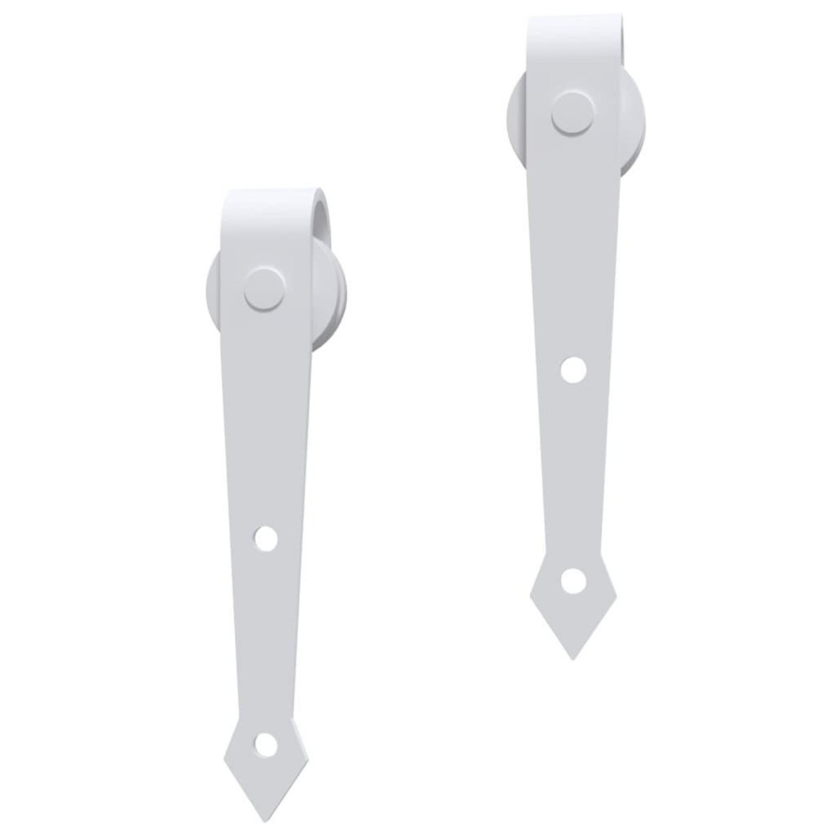 VIDAXL Kit de quincaillerie de porte coulissante 183 cm Acier Blanc