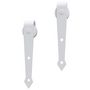 Voir la diapositive 5 : VIDAXL Kit de quincaillerie de porte coulissante 183 cm Acier Blanc