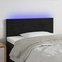 Voir la diapositive 1 : VIDAXL Tete de lit a LED Noir 100x5x78/88 cm Velours