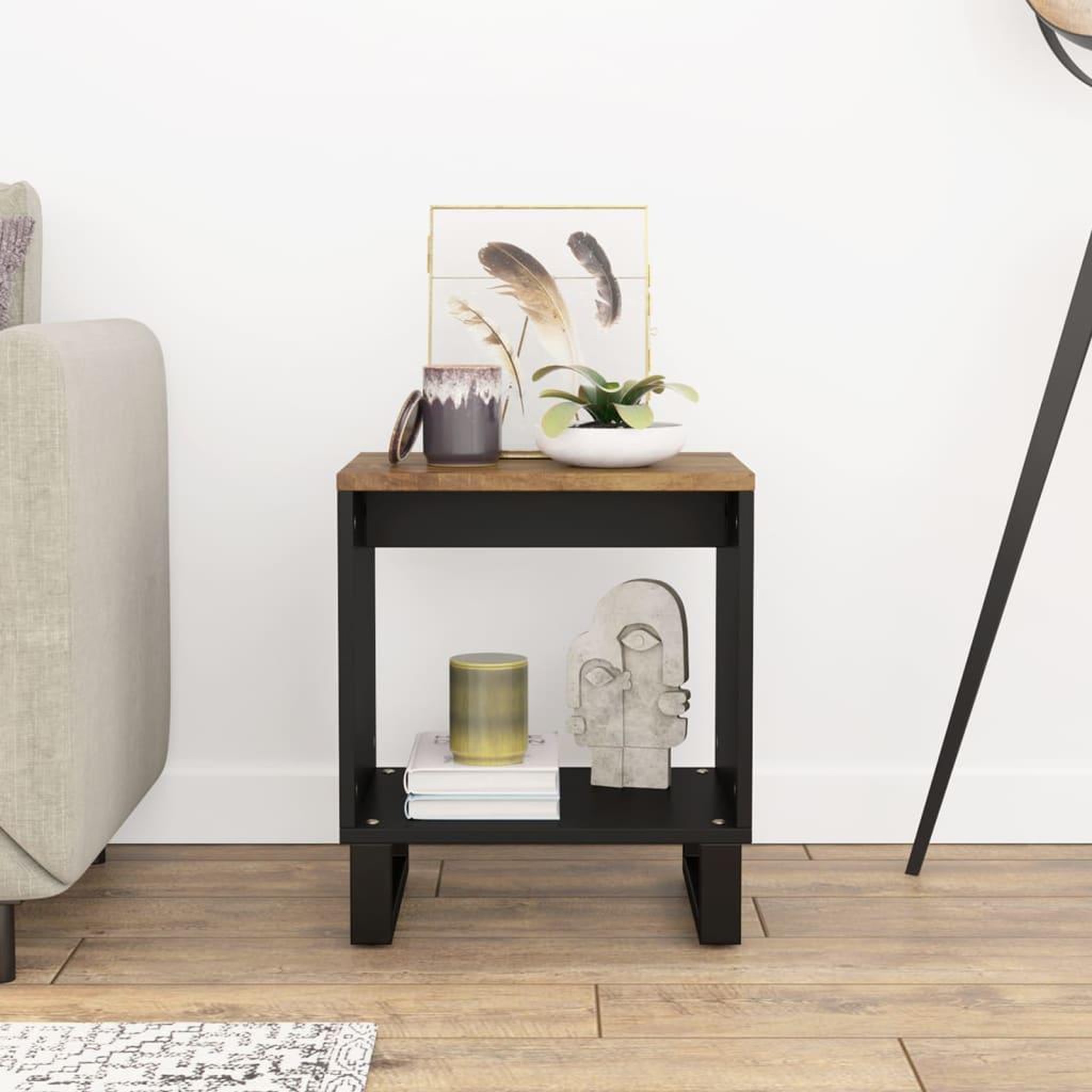 Voir la diapositive 3 : VIDAXL Table basse 40x31x46 cm Bois de manguier solide et d'ingenierie