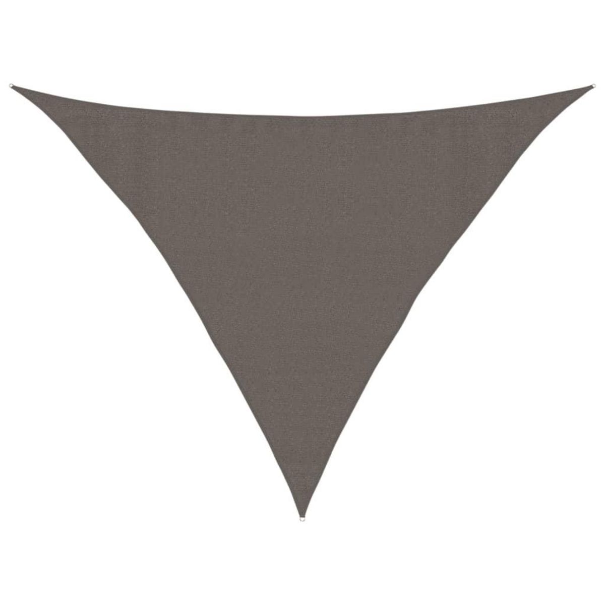 VIDAXL Voile d'ombrage 160 g/m^2 Anthracite 3,5x3,5x4,9 m PEHD