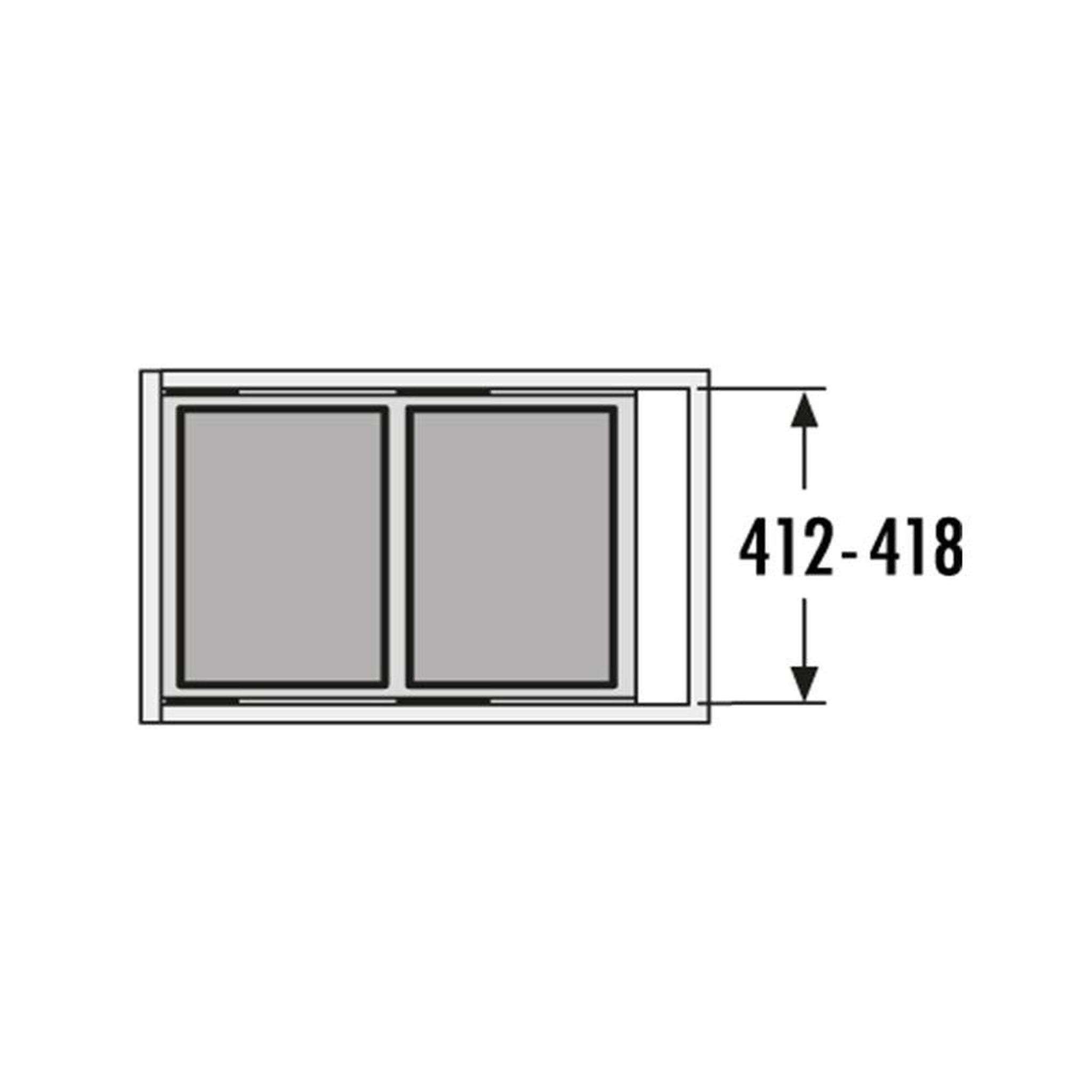Voir la diapositive 4 : HAILO Poubelle de cuisine tri sélectif 2 bacs encastrable 80l (38+38) hailo euro cargo 450 soft close