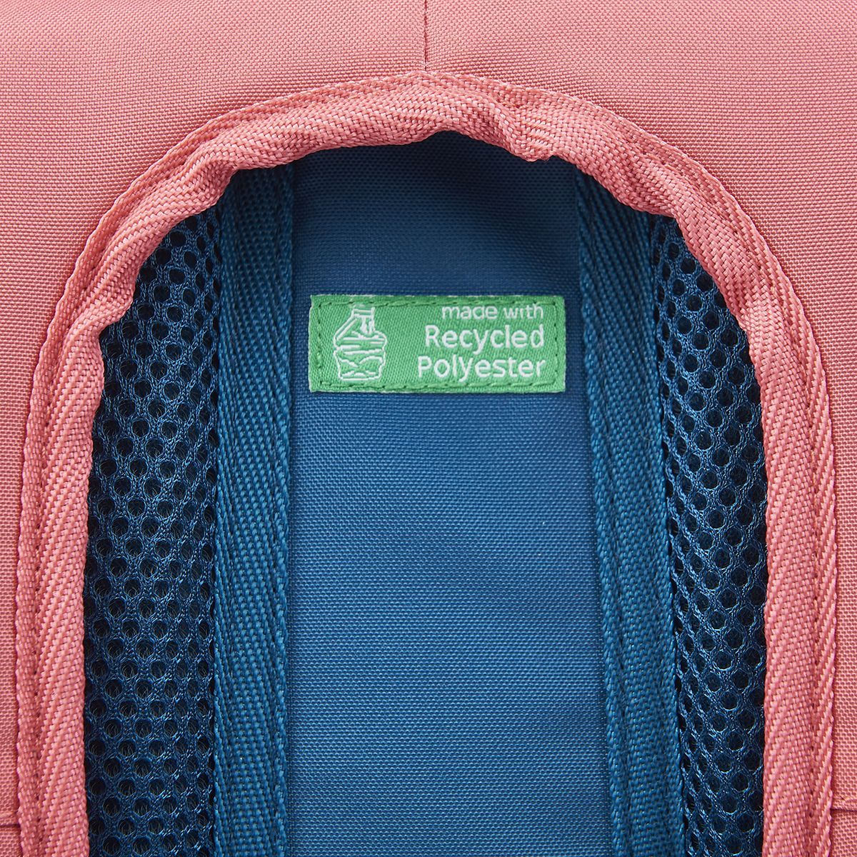 AUCHAN Sac à dos 2 compartiments 38 cm bleu et rose Nature Lover