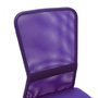 Voir la diapositive 5 : VIDAXL Chaise de bureau Violet 44x52x100 cm Tissu en maille