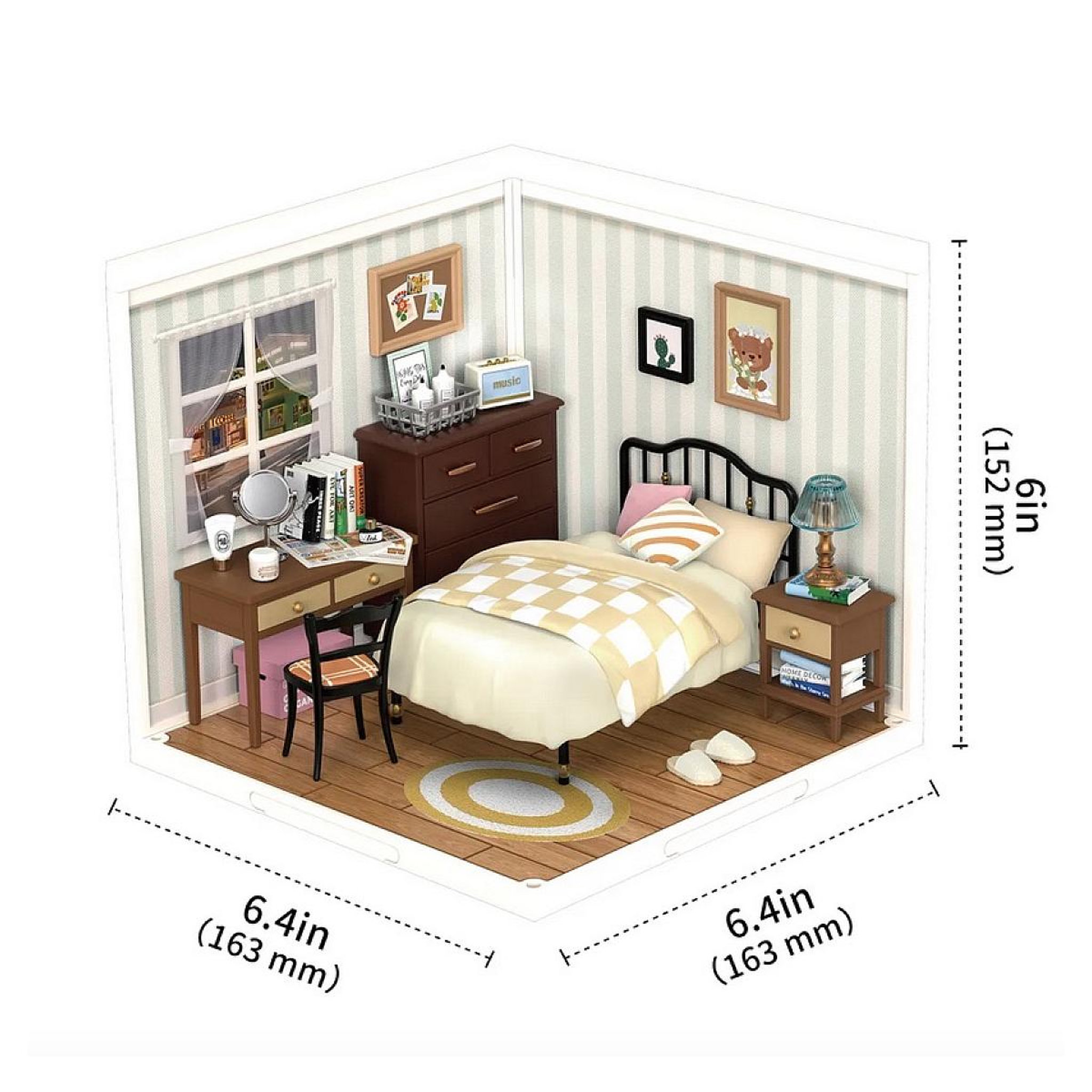 Voir la diapositive 2 : ROBOTIME Maquette Super creator DIY Sweet Dream Bedroom