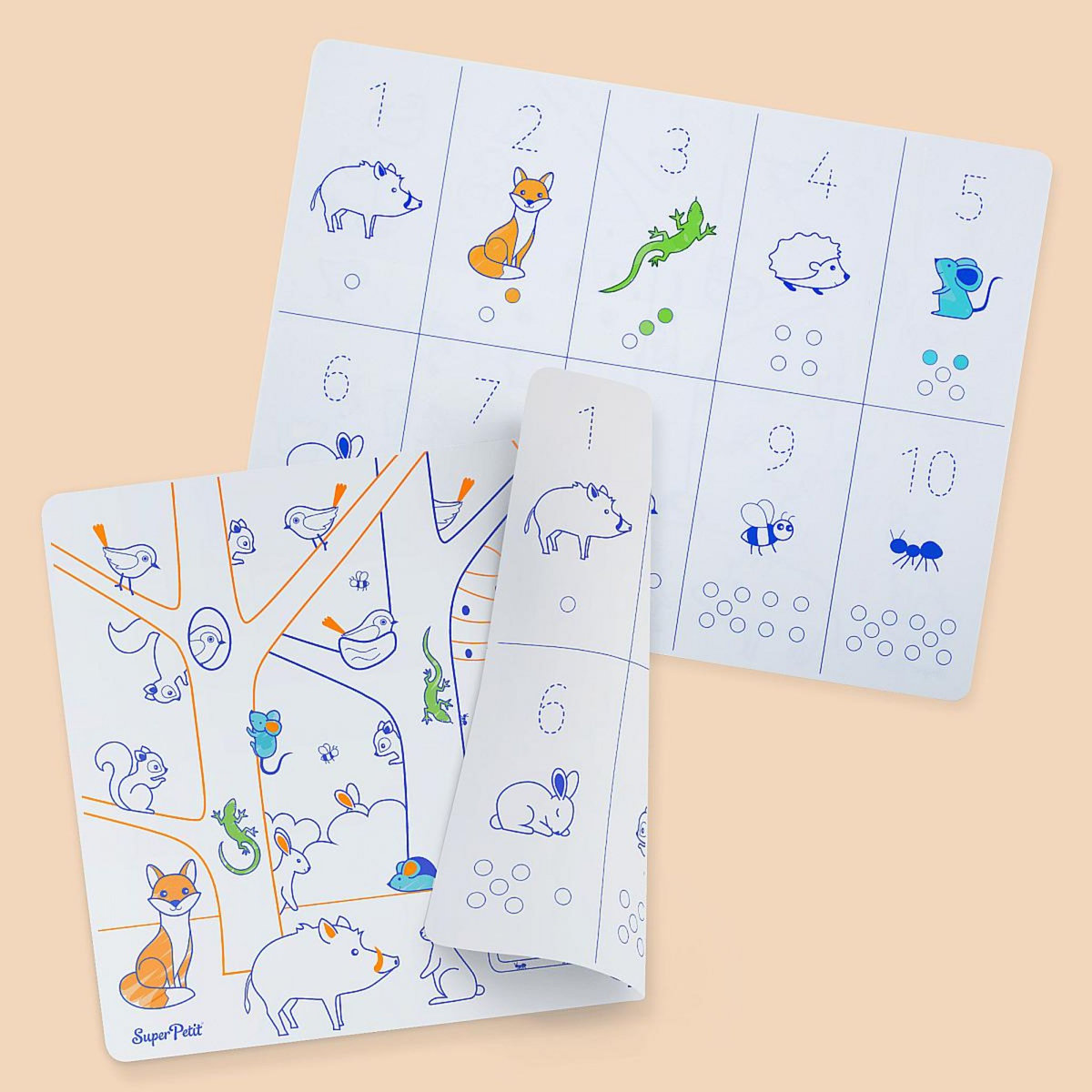 SUPER PETIT kit j'apprend les chiffres en silicone