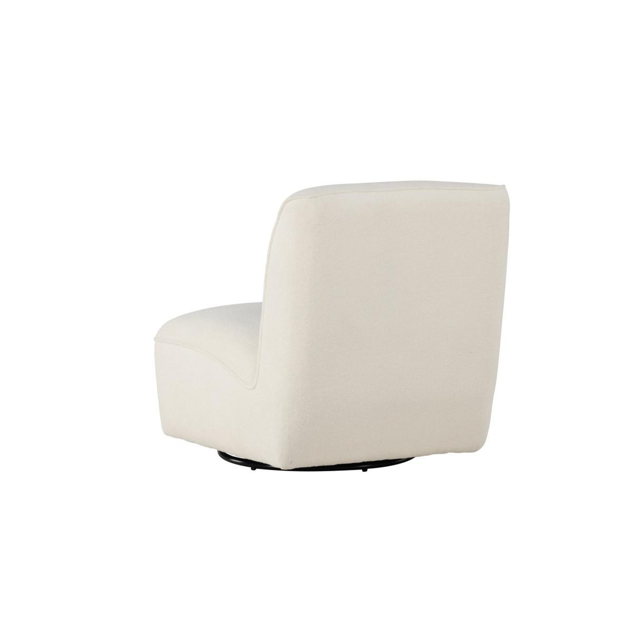 Voir la diapositive 6 : Paris Prix Fauteuil design en tissu bouclette  my  88cm blanc