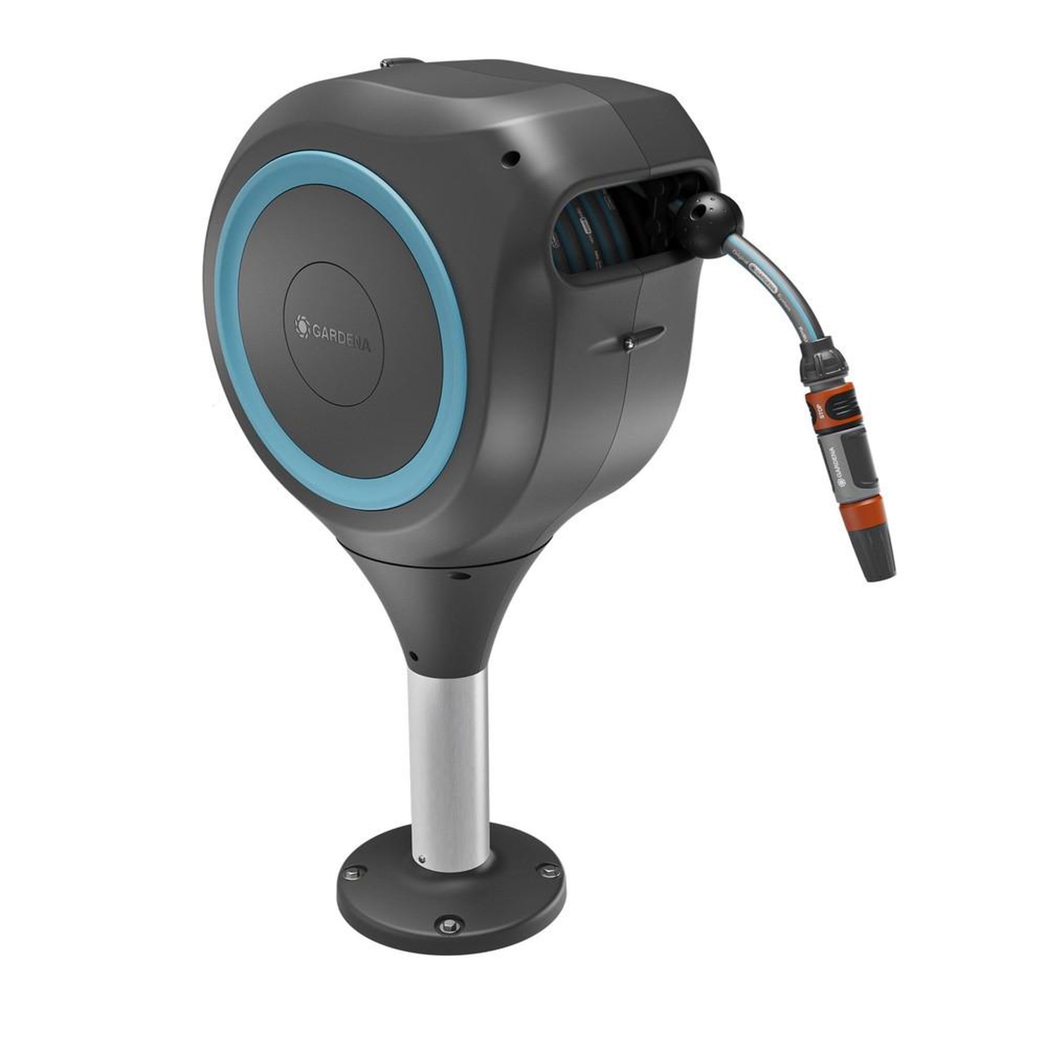 Gardena Dévidoir automatique pour terrasse RollUp S 15m - Bleu