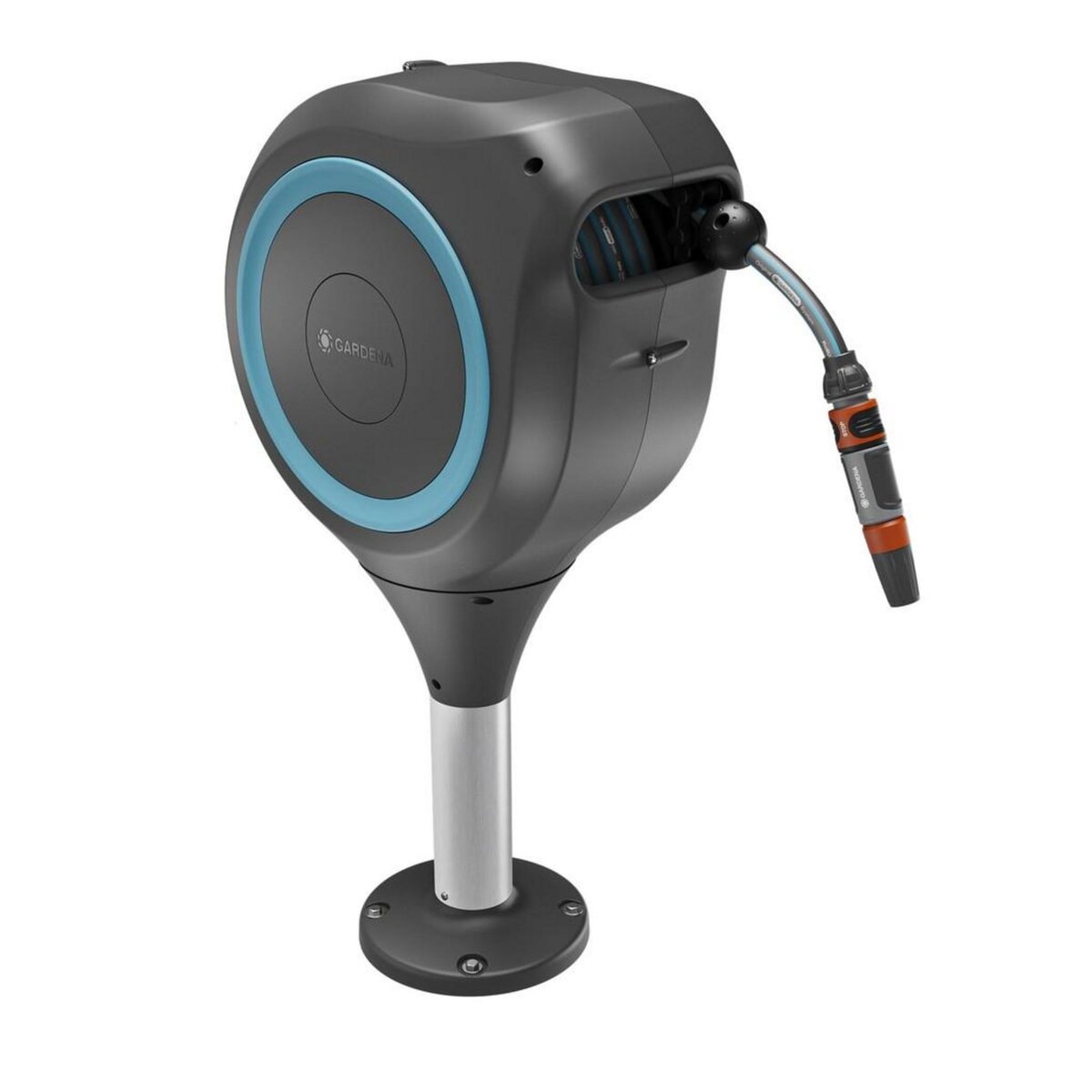 Gardena Dévidoir automatique pour terrasse RollUp S 15m - Bleu