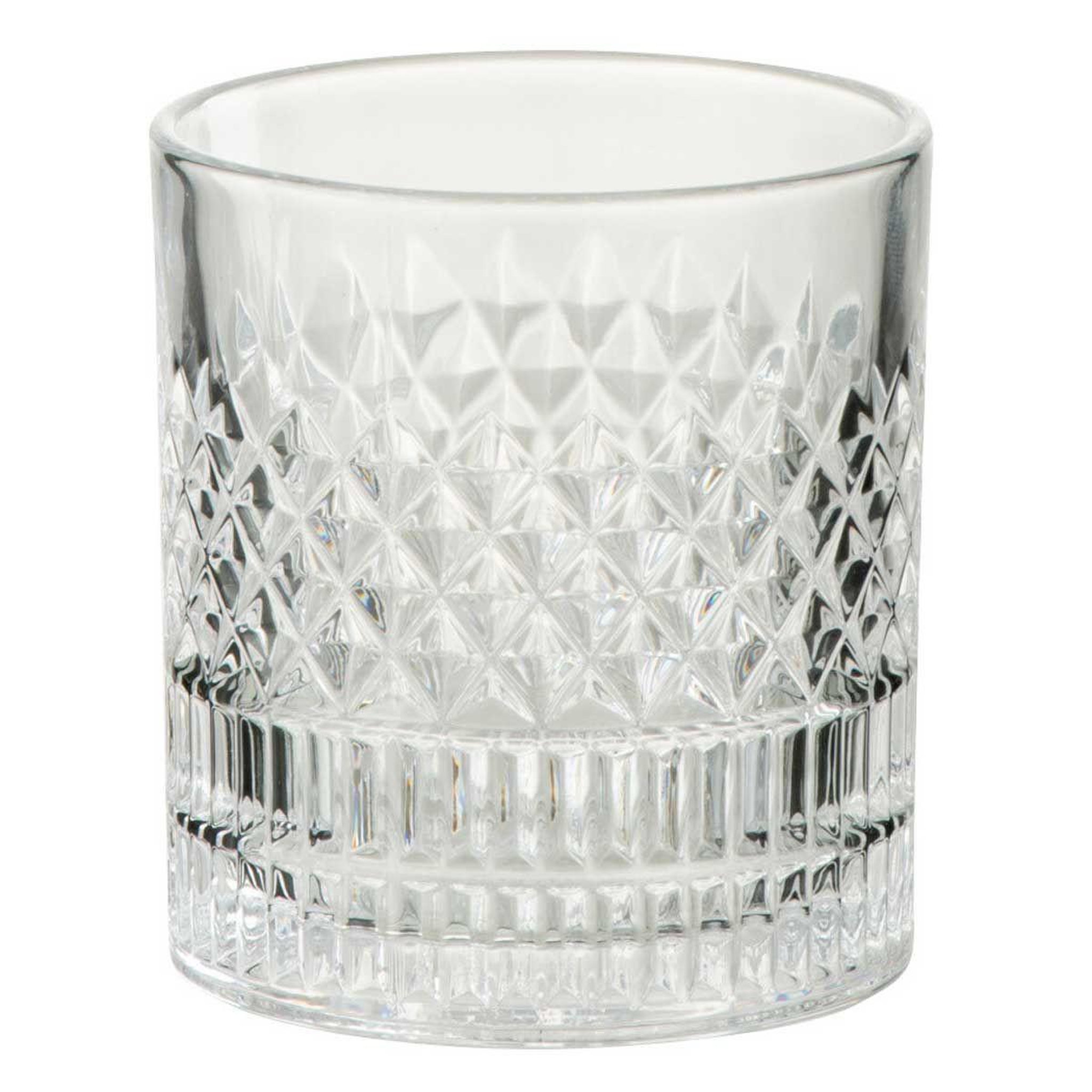 Voir la diapositive 2 : J-LINE Lot de 4 verres à whisky  tennesse  9cm transparent
