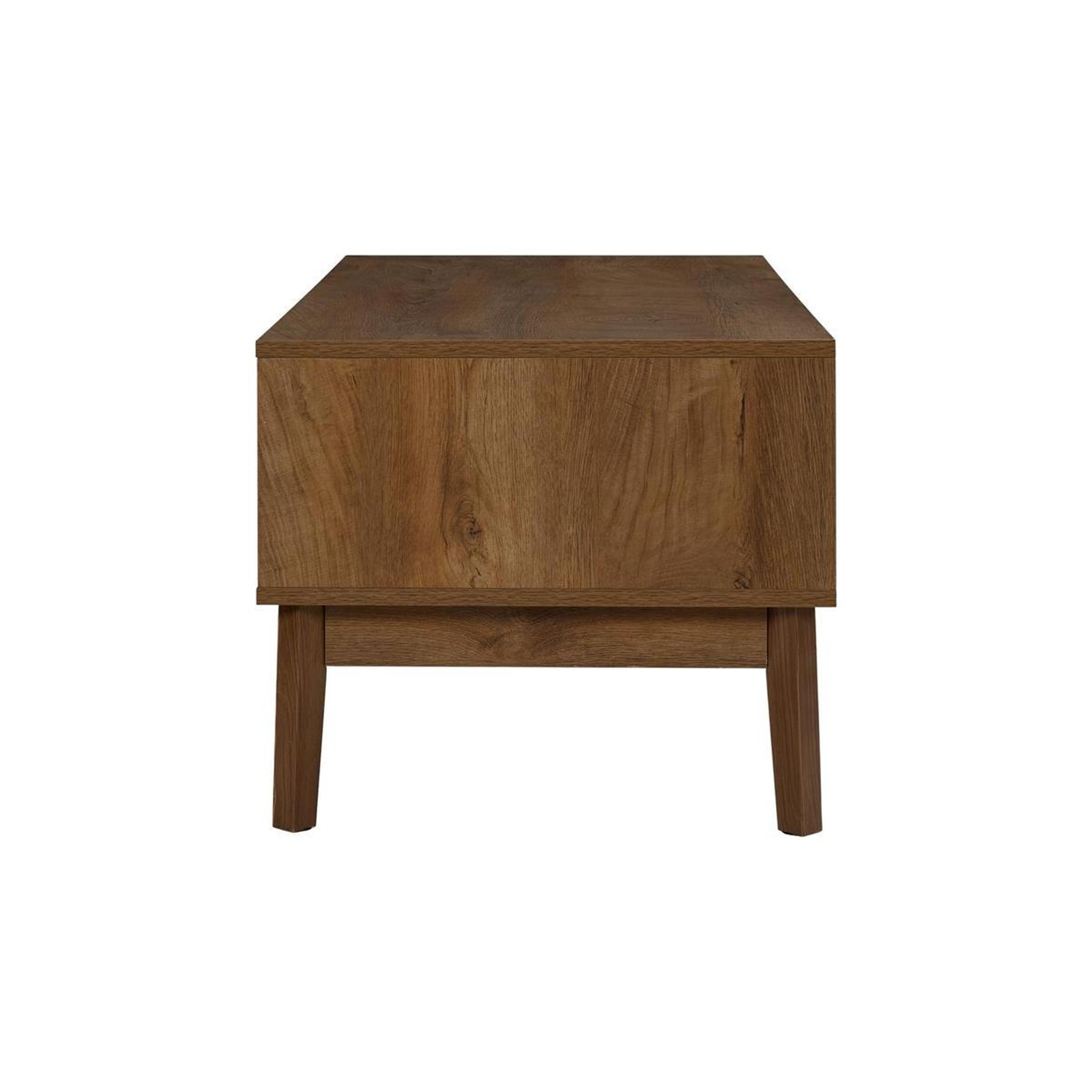 Voir la diapositive 4 : The Home Deco Factory Table Basse Avec Tiroir  Forest  100cm Marron
