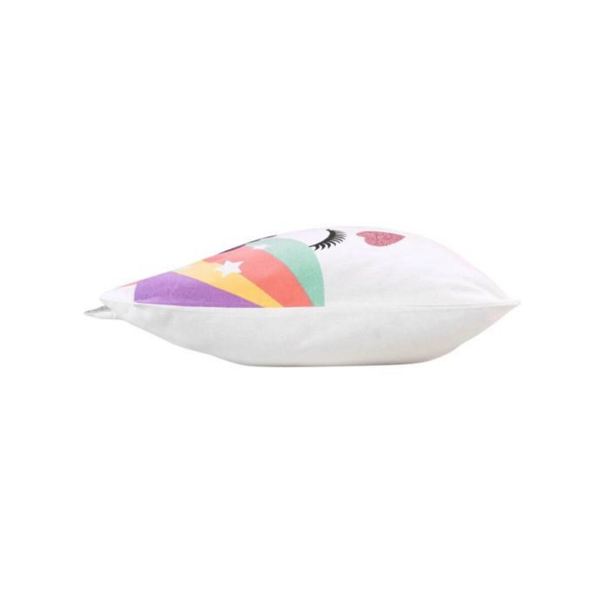 Paris Prix Coussin Enfant Déco  Jolie Licorne  40x40cm Blanc