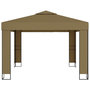 Voir la diapositive 3 : VIDAXL Belvedere avec double toit 3x3x2,7 m Taupe 180 g/m^2