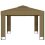 Voir la diapositive 3 : VIDAXL Belvedere avec double toit 3x3x2,7 m Taupe 180 g/m^2