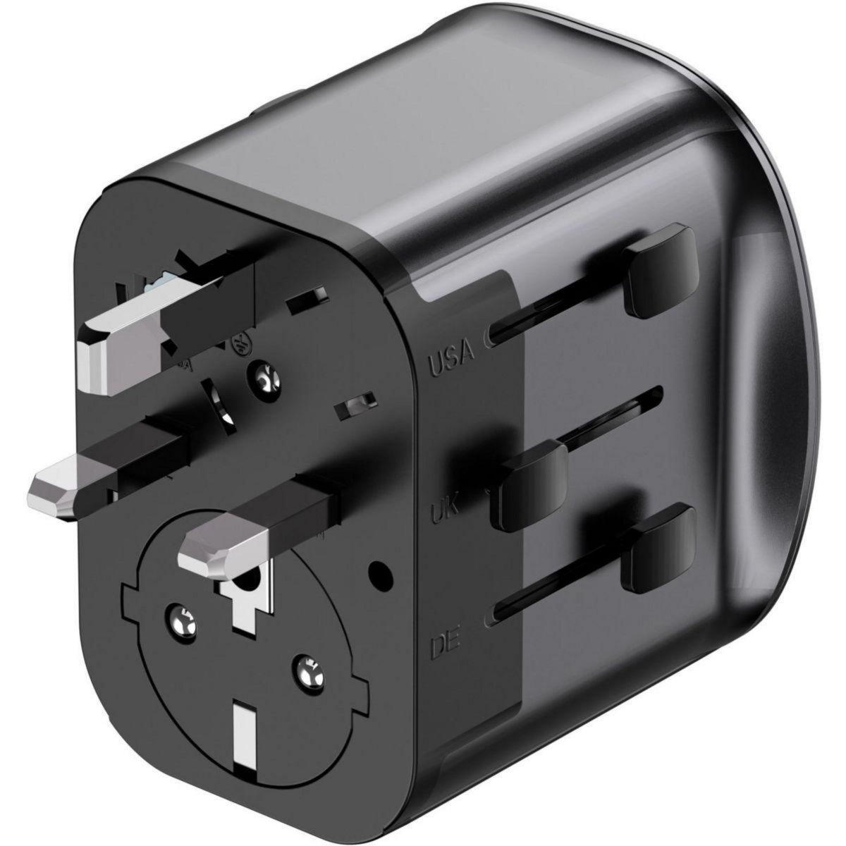 ADEQWAT Adaptateur de voyage Monde 30W