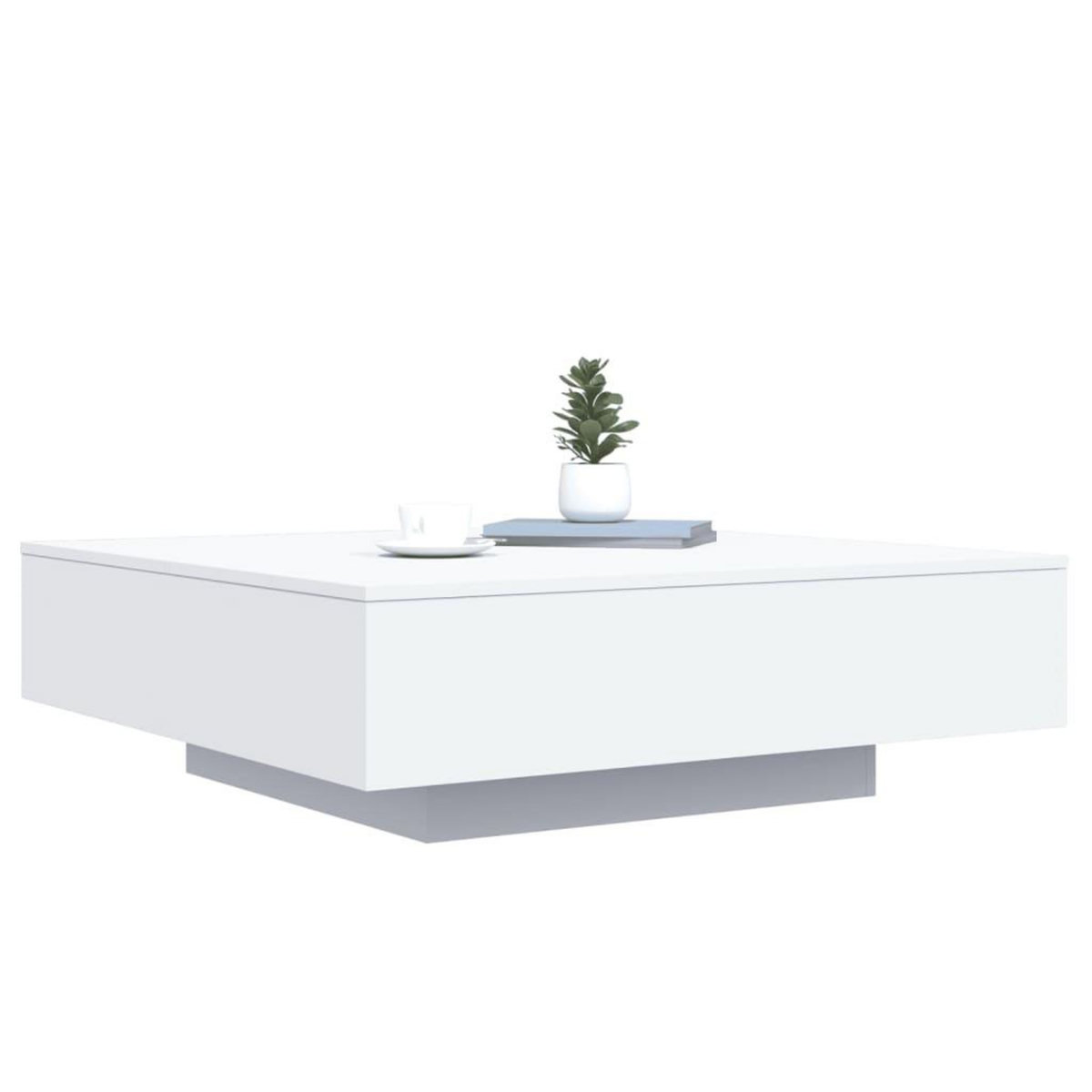 VIDAXL Table basse blanc 100x100x31 cm bois d'ingenierie