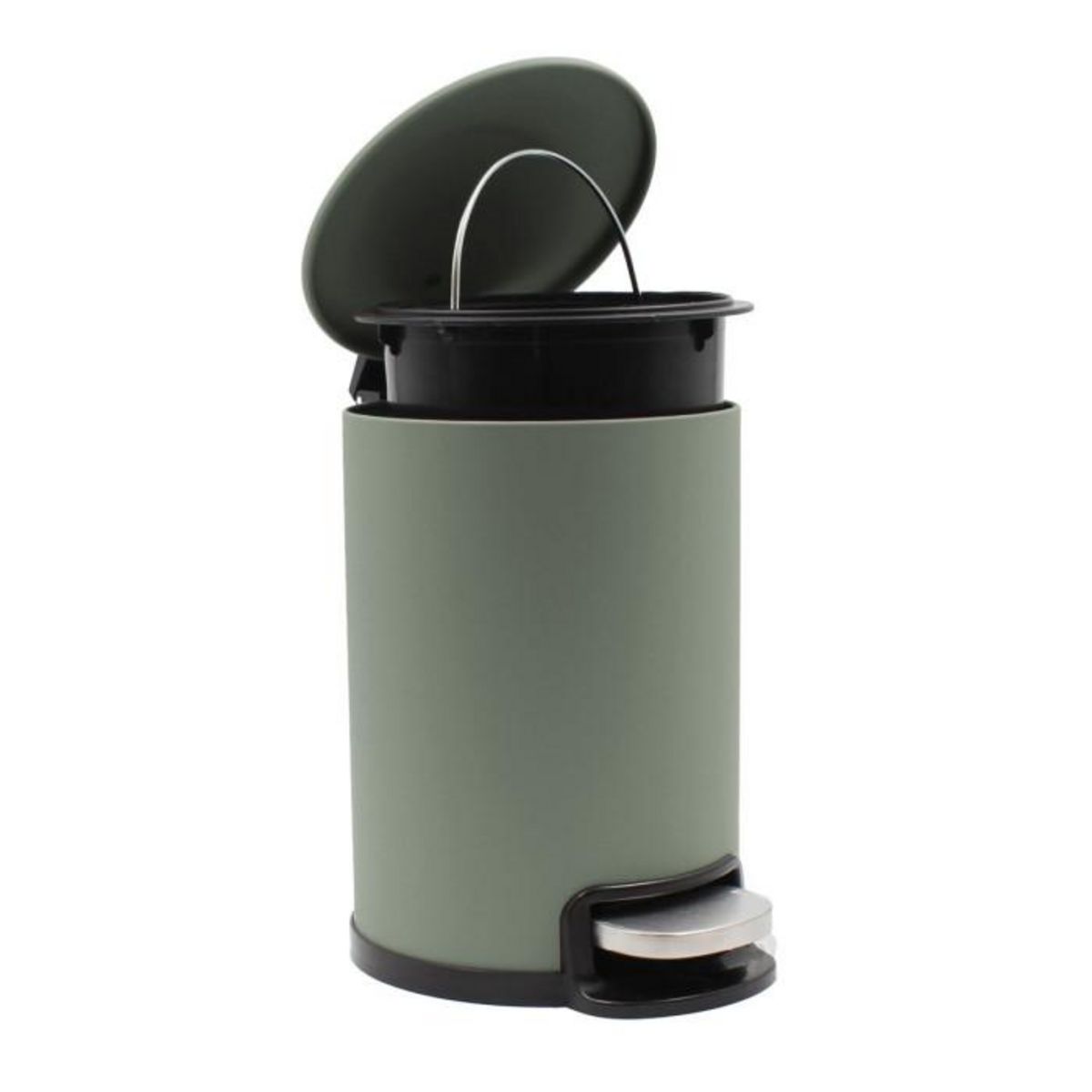 Paris Prix Poubelle de Salle de Bain en Métal  Metaline  3L Sauge