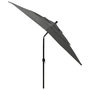 Voir la diapositive 4 : VIDAXL Parasol de jardin a 3 niveaux avec mat en aluminium anthracite