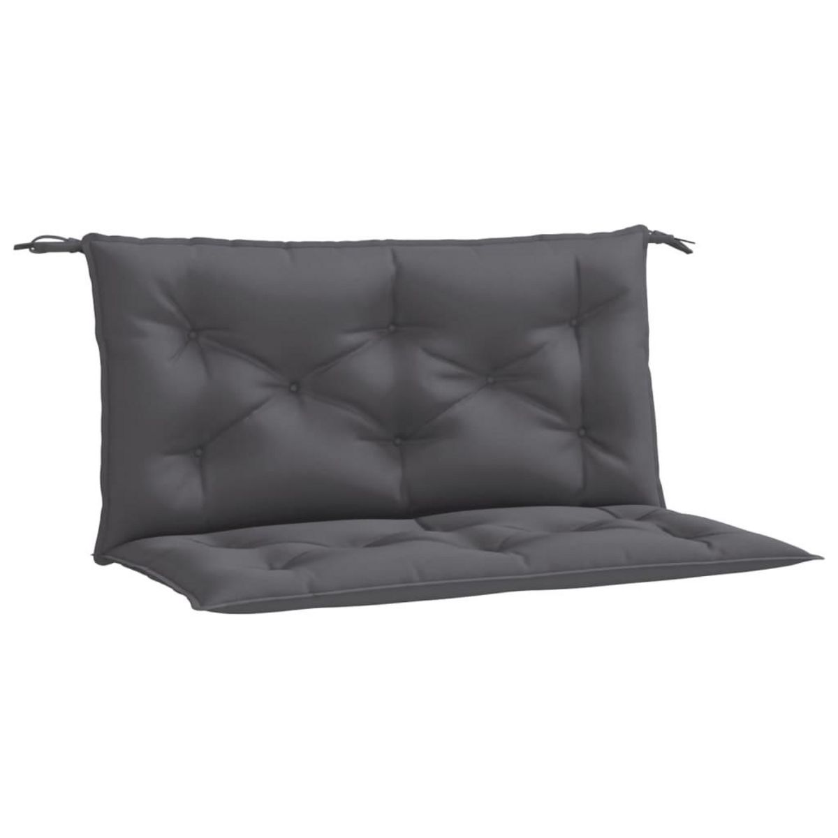 VIDAXL Coussins de banc de jardin lot de 2 anthracite tissu Oxford