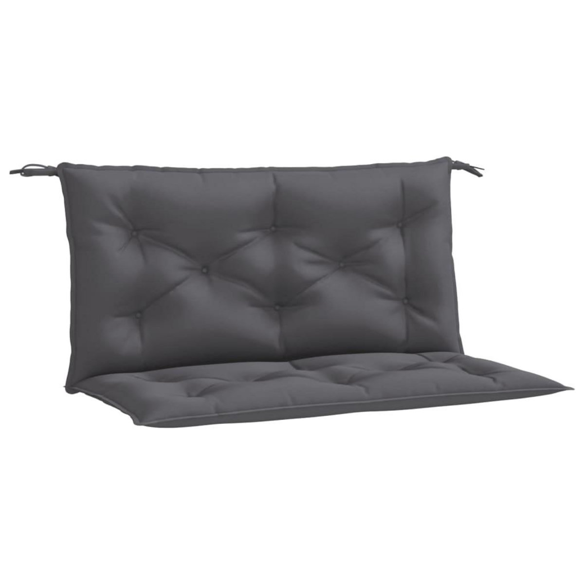 VIDAXL Coussins de banc de jardin lot de 2 anthracite tissu Oxford