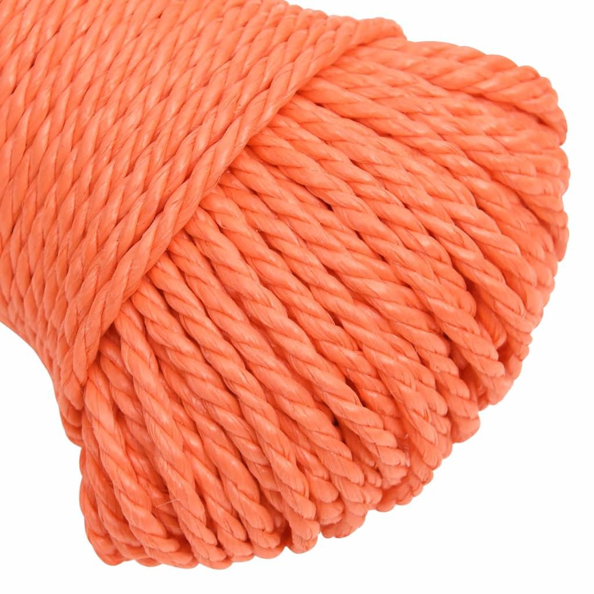 Voir la diapositive 5 : VIDAXL Corde de travail orange 3 mm 50 m polypropylene