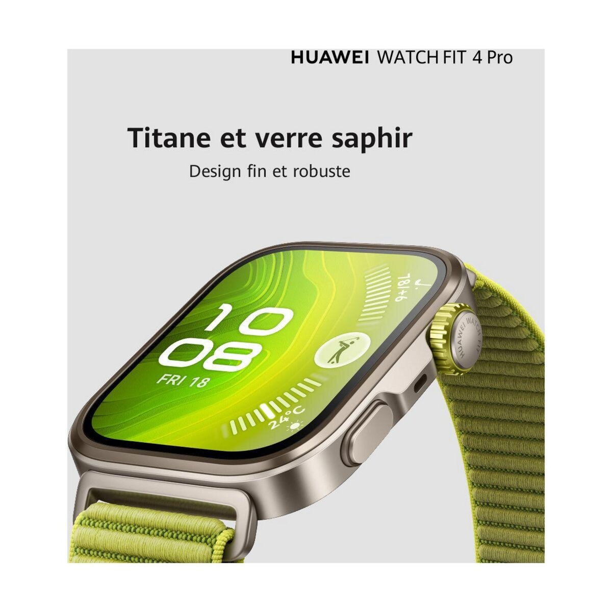 HUAWEI Montre connectée Watch Fit 4 Pro Noir