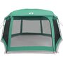 Voir la diapositive 5 : VIDAXL Tente piscine toit amovible parois maille vert d'eau 670x590 cm