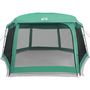 Voir la diapositive 5 : VIDAXL Tente piscine toit amovible parois maille vert d'eau 670x590 cm