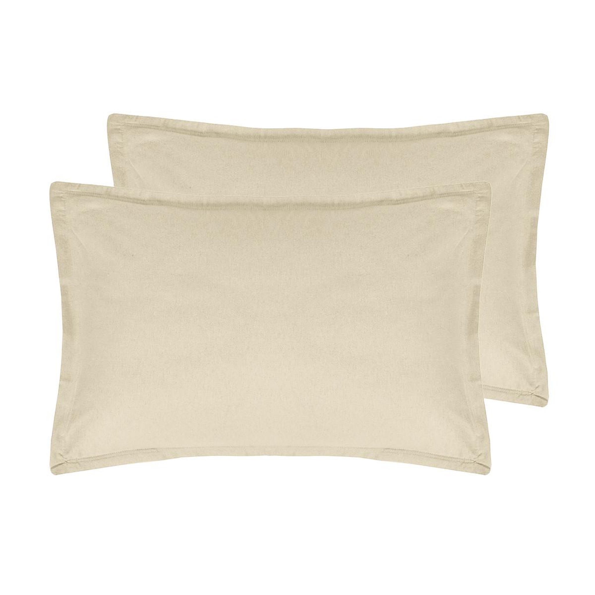 Voir la diapositive 1 : Sensei Maison Lot de 2 taies d'oreiller en flanelle de coton KLAPPEN