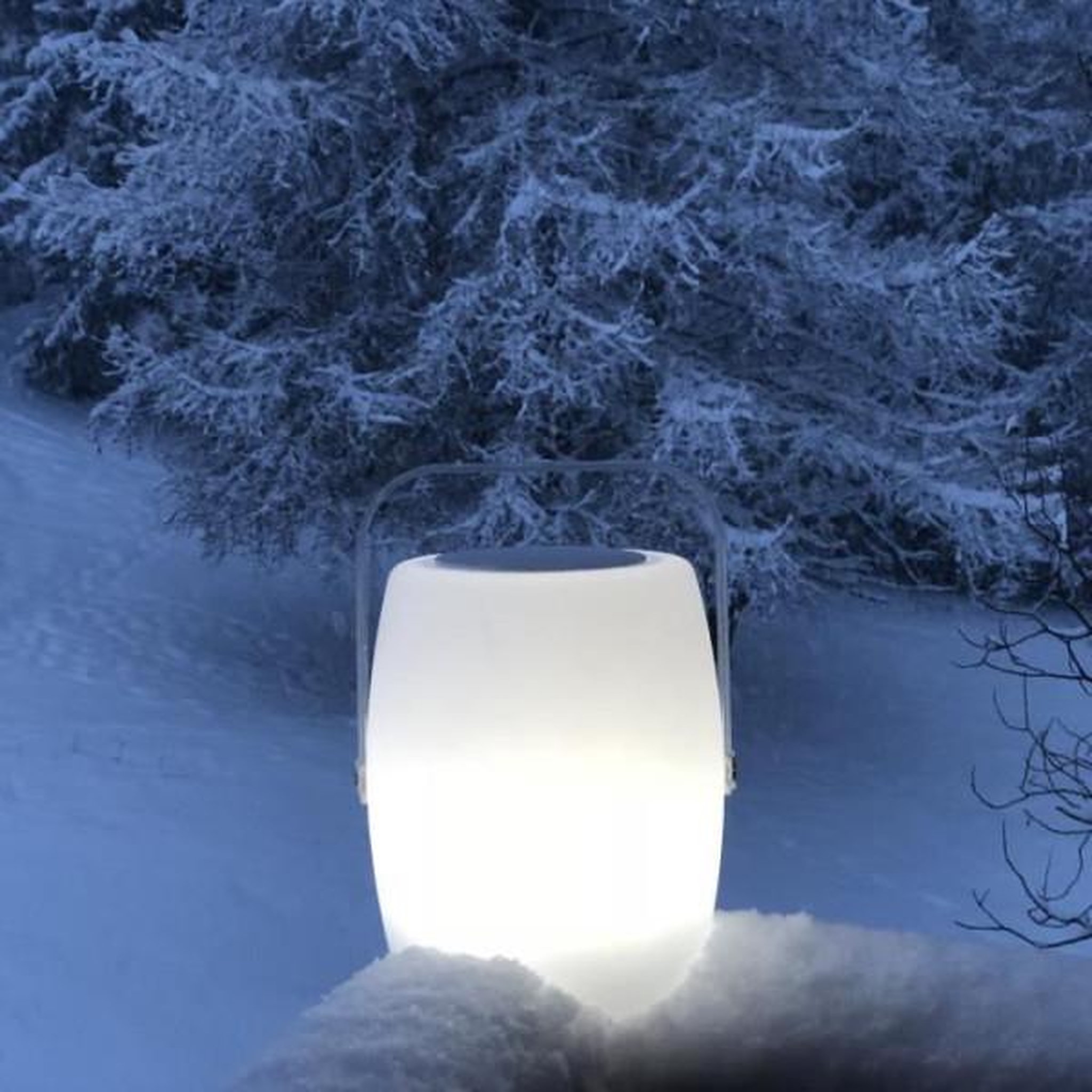 Voir la diapositive 3 : Lumisky Lumisky lampe musicale d'extérieur avec haut parleur - 21 x 21 x 31 cm