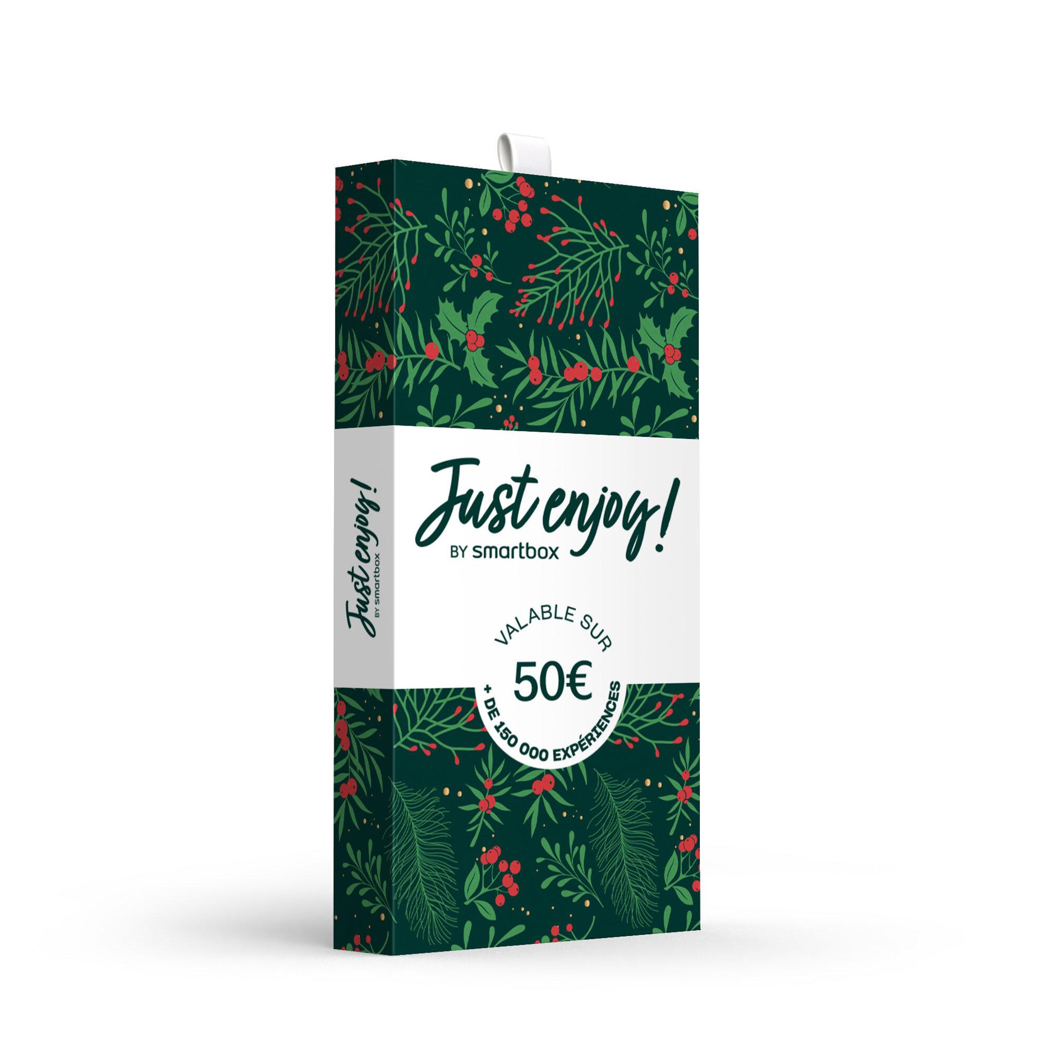 Smartbox Carte cadeau Just enjoy ! Noël - 50 € - Coffret Cadeau Multi-thèmes