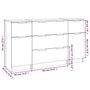 Voir la diapositive 6 : VIDAXL Ensemble de buffets 3 pcs Blanc brillant Bois d'ingenierie