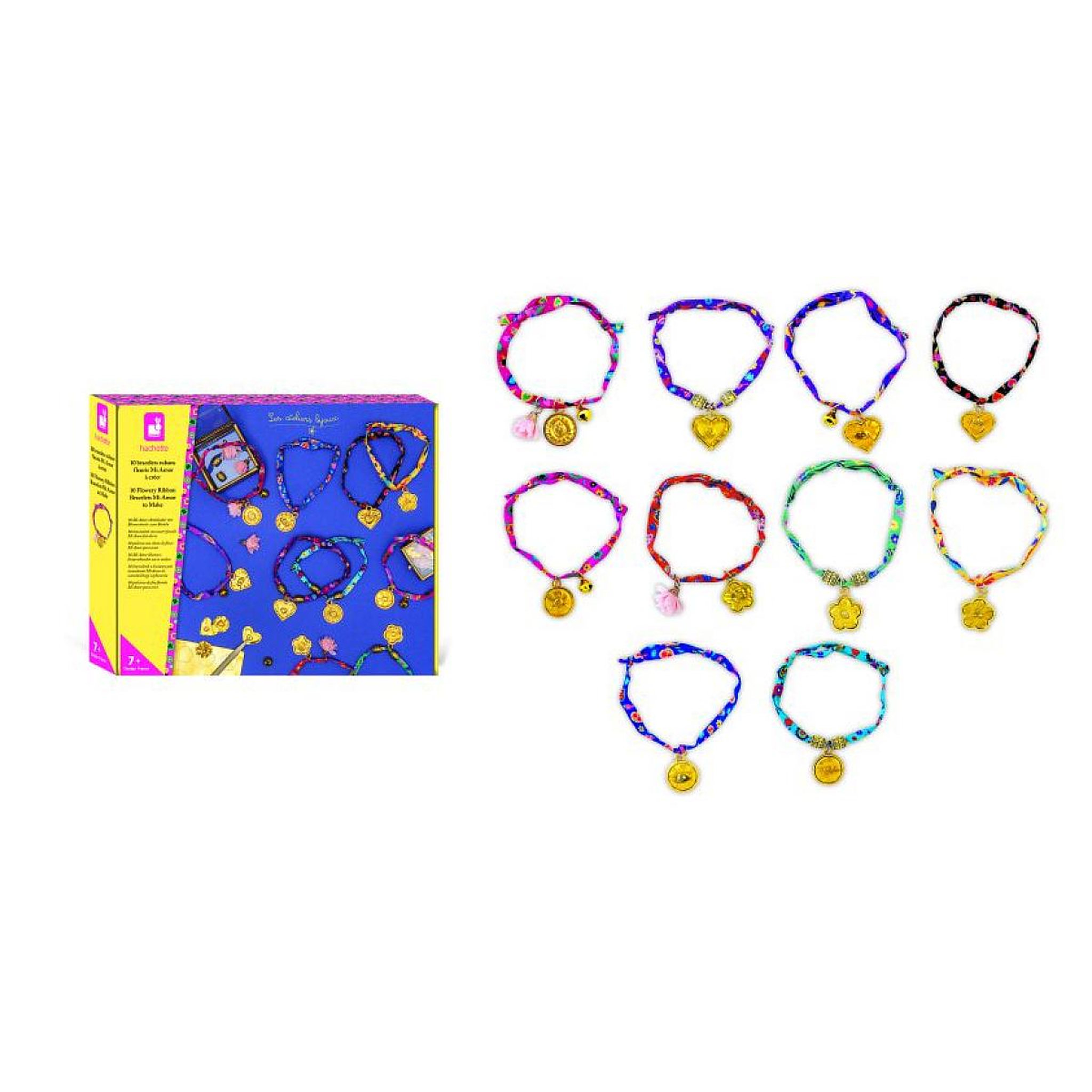 Juratoys-Janod 1à bracelets en ruban fleuri